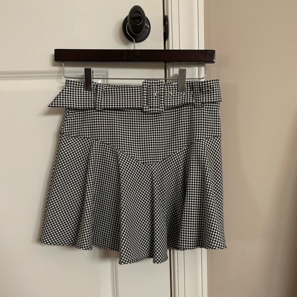 NWT Zara Gingham Skort Size Medium